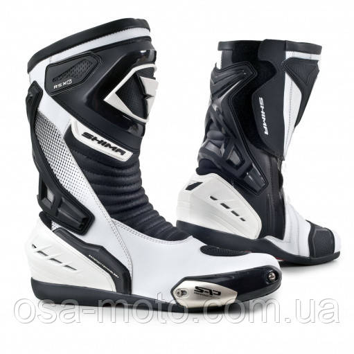 Мотоботи Shima RSX-6 White Black 43