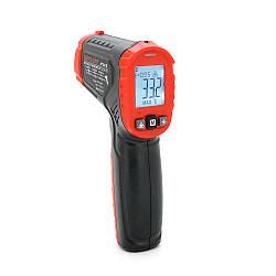 Інфрачервоний термометр Mayilon HT-641B, чорний, артикул 32291, висока точність вимірювання температури.