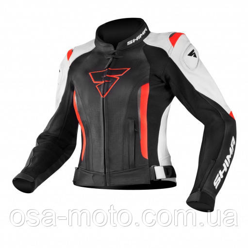 Жіноча мотокуртка Shima Miura White Fluor Red XS