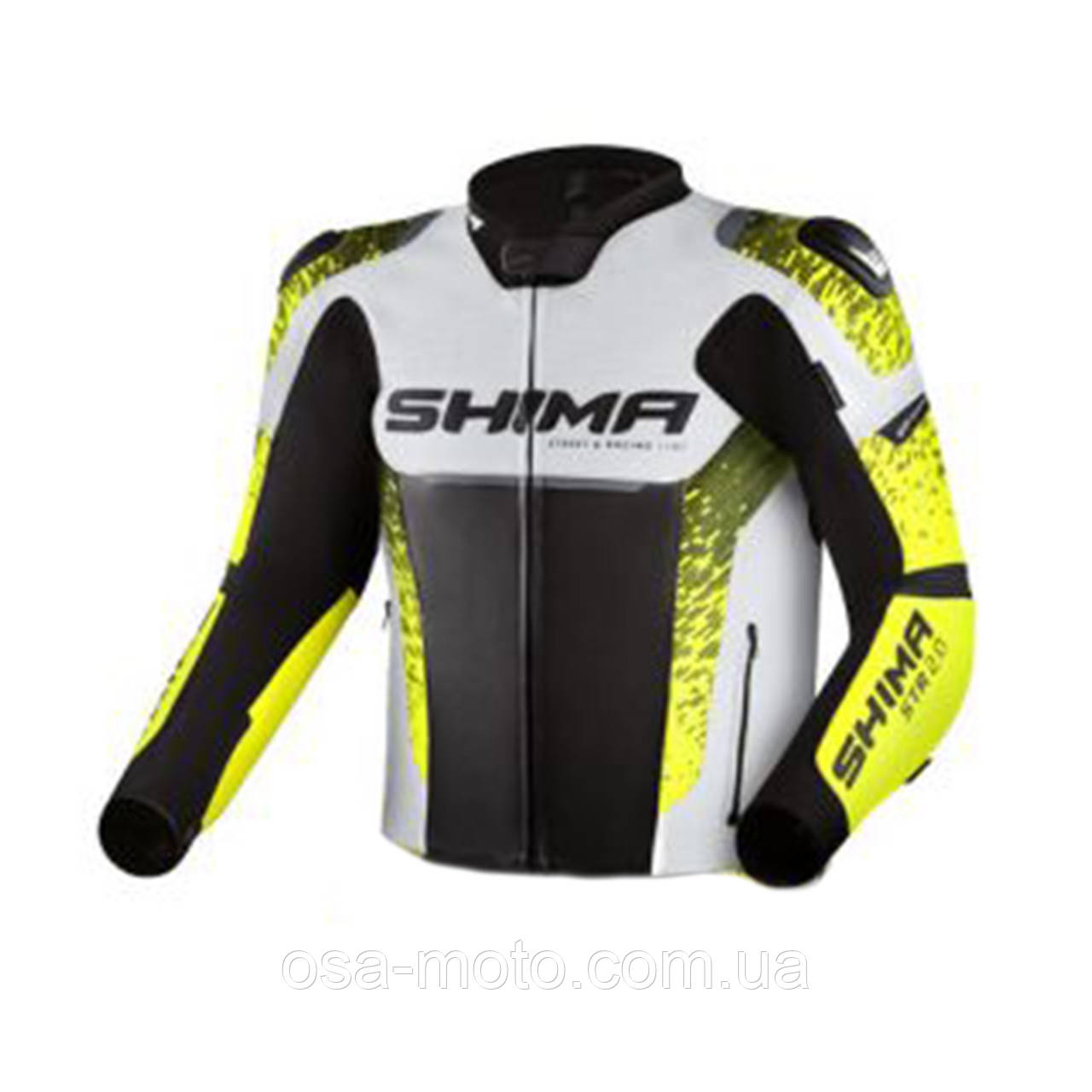 Мотокуртка Shima STR 2.0 Black/ White/ Yellow M