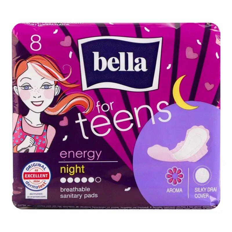 Гігієнічні прокладки Bella for Teens Energy night 8 шт