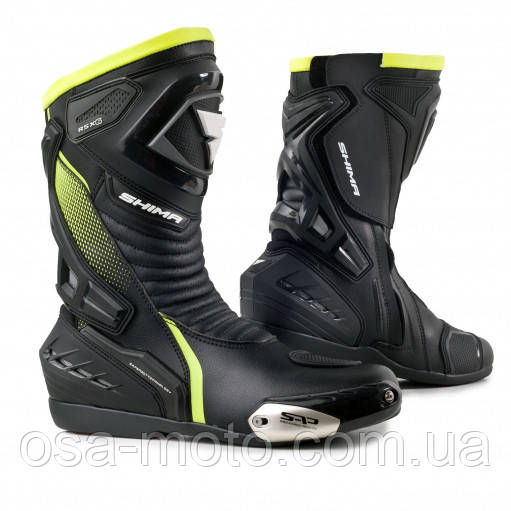 Мотоботи Shima RSX-6 Black Fluor Yellow 44