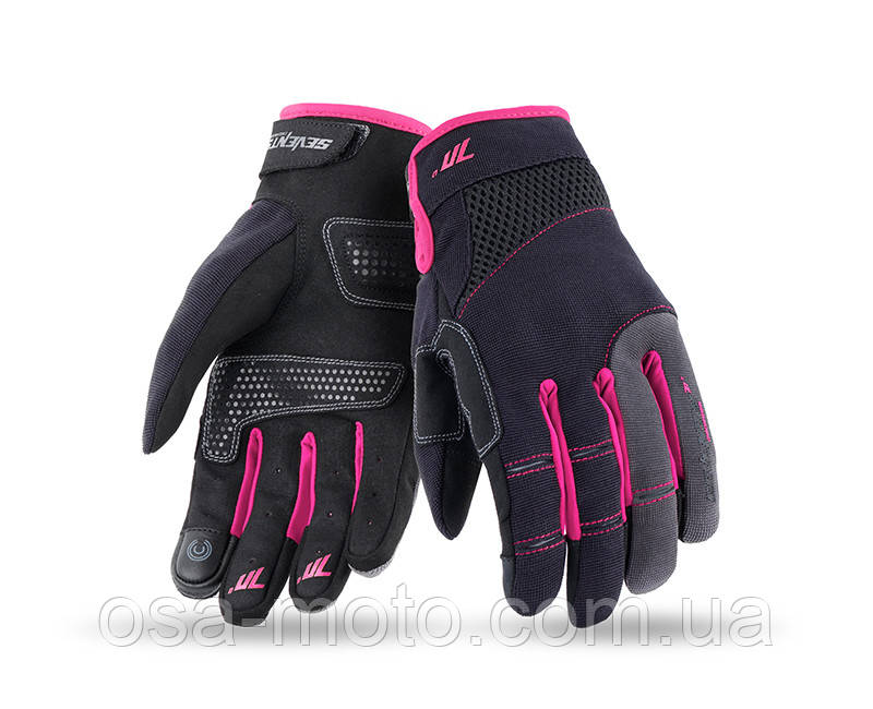 Моторукавички Seventy C50 LADY Black Pink XS