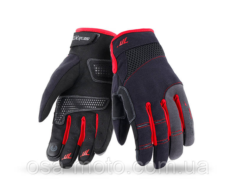 Моторукавички Seventy C48 Black Red XXL