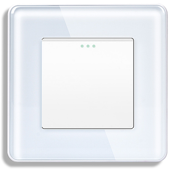 Скляний вимикач 1 клавіша 1DAL | Білий (G86D-PSW1G.WT)