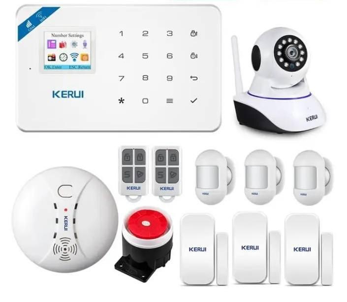 Комплект бездротовий gsm сигналізації Kerui W18 (комплект 12)