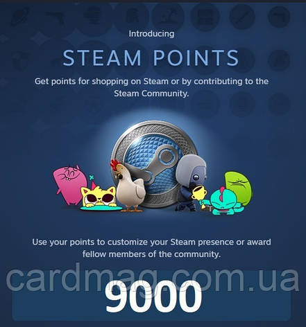 9000 Балів Стім | Жетони | Нагороди | 9000 Steam Points | Awards, фото 1
