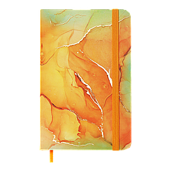 Книжка записна MARBLE на гумці, А6, 80 арк., клітинка., BM.256101-11