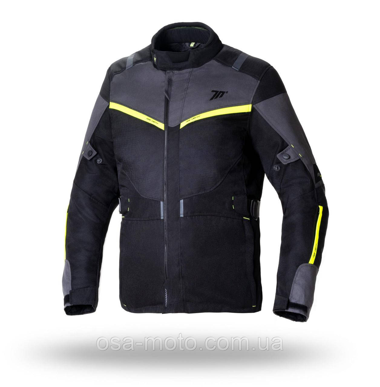Мотокуртка Seventy JT83 Black Yellow S
