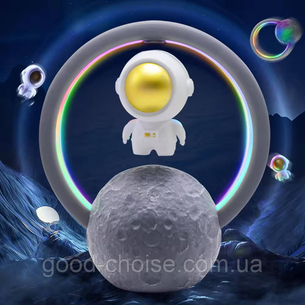 Бездротова Bluetooth колонка-нічник "Астронавт" Night Lights Astronaut / Світильник нічник / Блютуз колонка