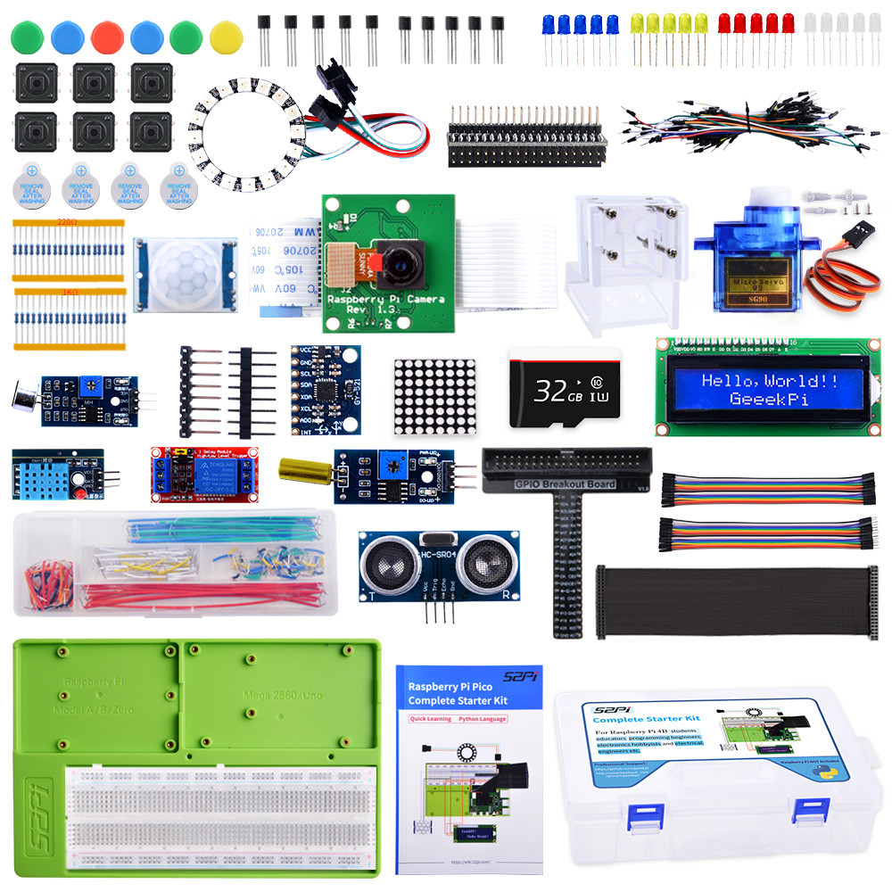 Повний стартовий комплект Raspberry Pi 4B DIY Електронний проект Starter Kit (без Raspberry Pi 4B)