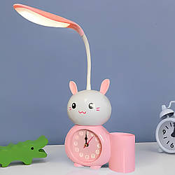 Дитяча настільна лампа 3в1 ( годинник + лампа + органайзер для ручок) Alarm clock XL-800 / Світильник настільний