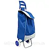 Сумка господарська на колесах, до 130кг, 95х35х30см, Синя / Двоколісна тачка кравчучка / Сумка візок, фото 4