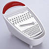 Тертка металева з контейнером GRATER 521-2327 / Універсальна тертка для овочів / Ручна тертка, фото 6