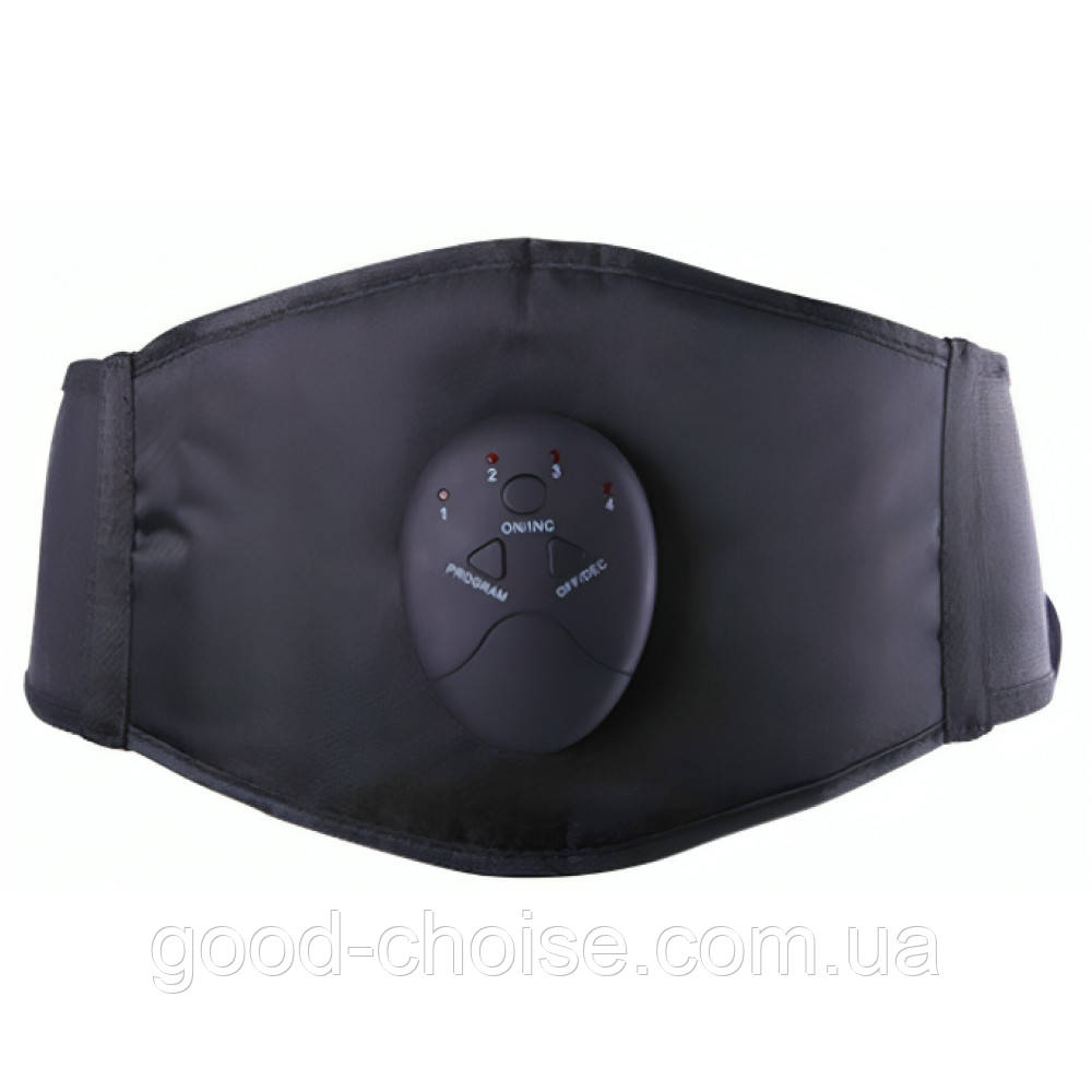 Пояс для схуднення, Чорний / Міостимулятор для м'язів / Фітнес пояс / Стимулятор м'язів для фітнесу, фото 1