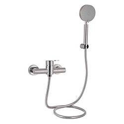 Смеситель для душа Lidz Luna 010 (k35) з душовим гарнітуром, нікелеве покриття, артикул SD00052219