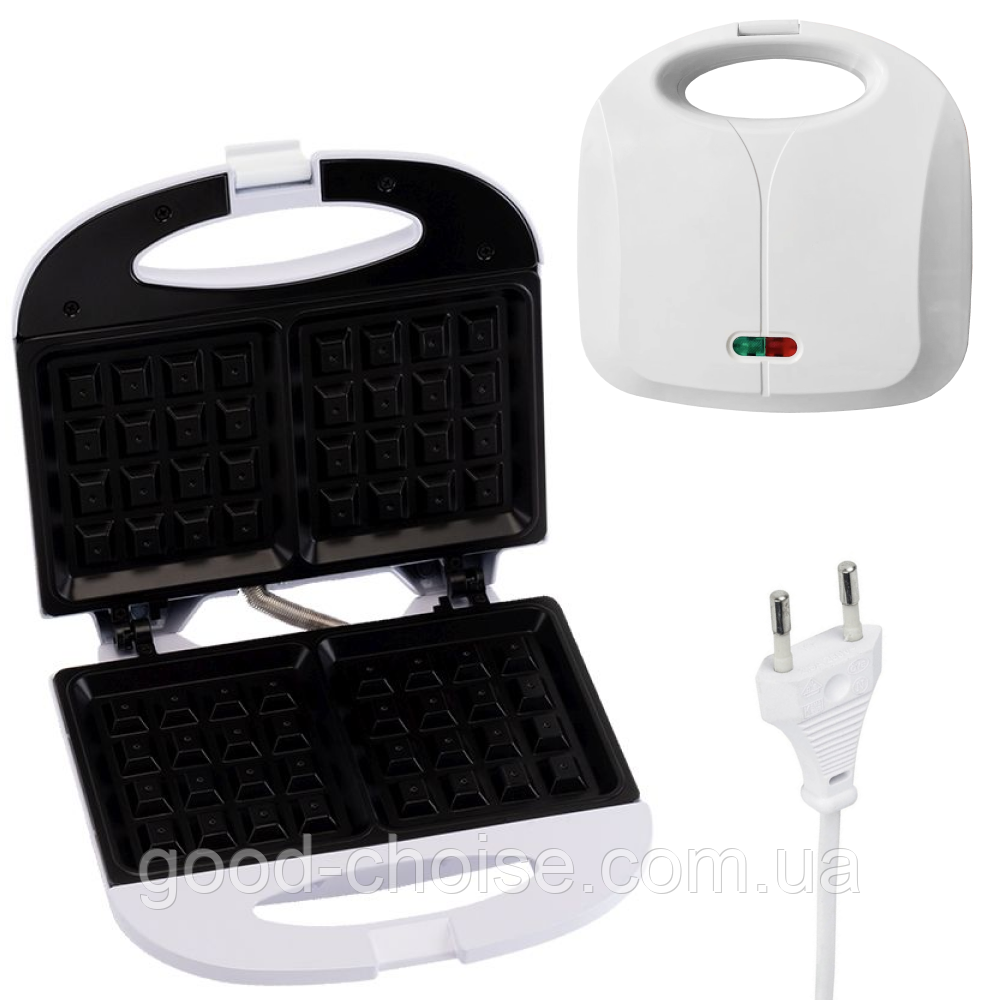 Вафельниця 1200Вт, від мережі, The waffle maker XL-877 / Вафельниця з антипригарним покриттям