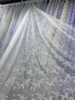 Тюль бамбук заввишки 2,8 м. біла, фото 1