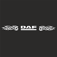 Наклейка лобое скло DAF полум'я 150 х 12 см, фото 11