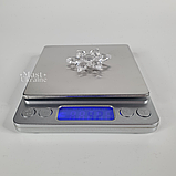 Ювелірні електронні ваги до 500 г з точністю 0,01 г, ваги з цифровим LCD дисплеєм Сріблясті MH-267, фото 3