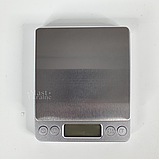 Ювелірні електронні ваги до 500 г з точністю 0,01 г, ваги з цифровим LCD дисплеєм Сріблясті MH-267, фото 8