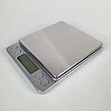 Ювелірні електронні ваги до 500 г з точністю 0,01 г, ваги з цифровим LCD дисплеєм Сріблясті MH-267, фото 9