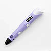 3D ручка з дисплеєм та трафаретами + стержні, 3DPEN-3, Фіолетовий / Триде ручка дитяча / 3д ручка для малювання, фото 3