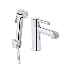 Смеситель для раковини Qtap Grand з гігієнічним душем QTGRA272CRM45670, хром, артикул SD00051794