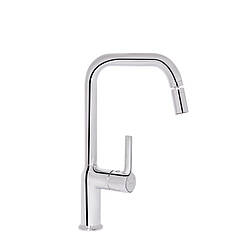 Смеситель для кухні Qtap Cardinal QTCAR344CRM45658, латунь, хром, артикул SD00051782, сучасний стиль.