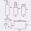 Набір дорожніх ємностей 9в1 + косметичка Travel Bottle Set / Набір баночок для подорожей / Комплект флаконів, фото 9
