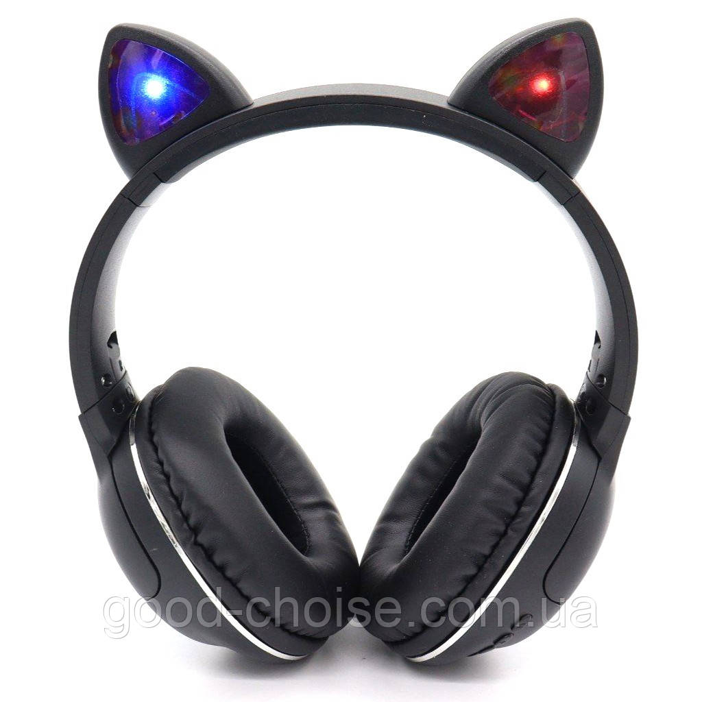 Bluetooth навушники бездротові SD, AUX, з USB, CAT AK-65 / Блютуз навушники накладні / Навушники з вушками
