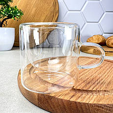 Чашка для еспресо 100 мл подвійні стінки Циліндр, фото 4