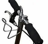 Фляготримач алюмінієвий Чорний HUASION H-C31 з кріпленням на кермо, фото 2