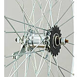 Колесо заднє посилене 28 дюймів у зборі на дорожній велосипед із втулкою EAGLE на спиці 3 мм, фото 3