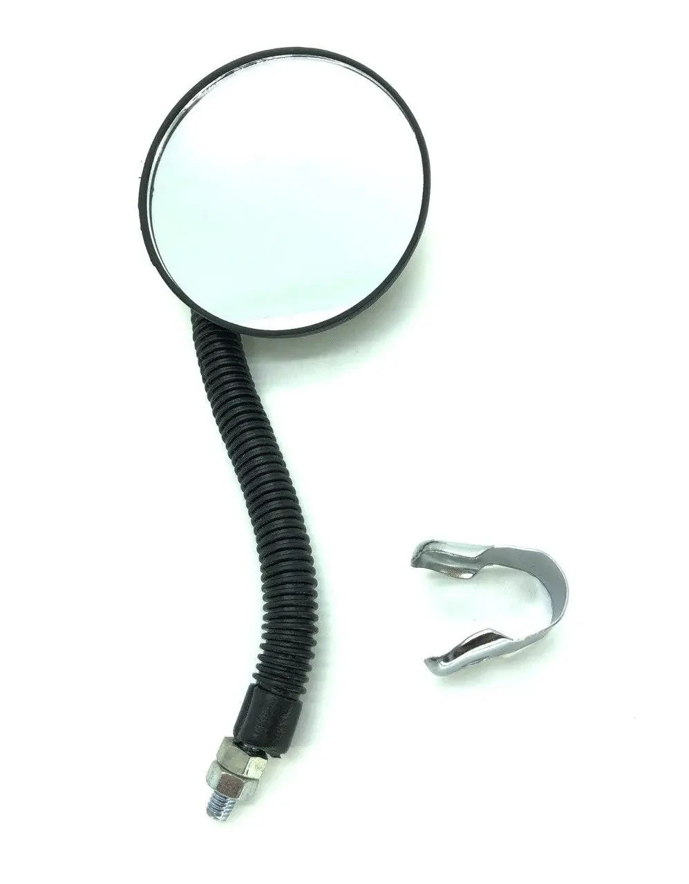 Дзеркало на кермо кругле з катафотом, фото 1