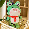 М'яка іграшка обіймашка "Жаба" 45см / Плюшева іграшка подушка / Плюшева жабка / Плюшева жаба, фото 2