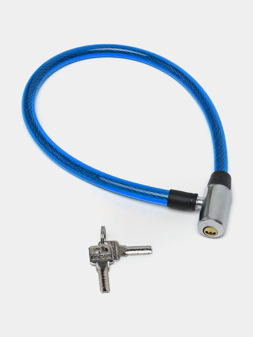 Замок "Метал" 8*800 мм ключ Синій, фото 1