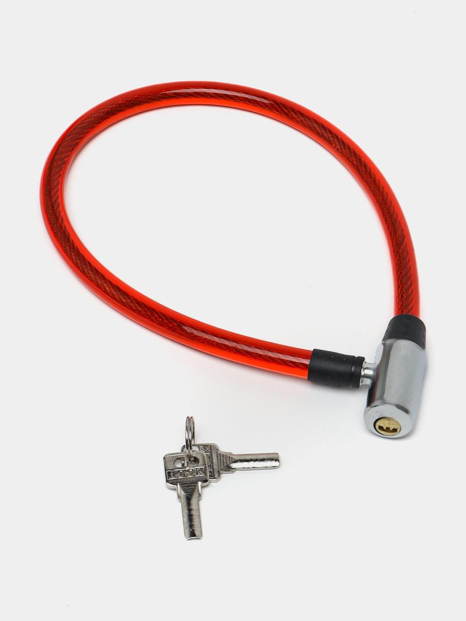 Замок "Метал" 8*800 мм ключ Червоний, фото 1