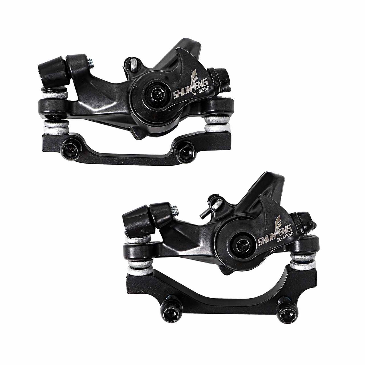 Дискові гальма Shunfeng задні + передні SF-M350+RT525 з ротором 160 мм, фото 1