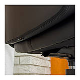 Крісло офісне чорне комп`ютерне Крафт шкірзамінник, пластикове на механізмі гойдання, для роботи і навчання, фото 9