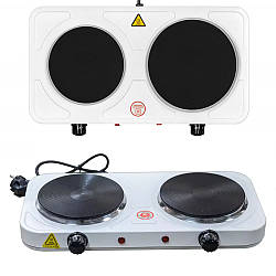 Електрична дискова плита, на 2 комфорки, 2000вт, HOT PLATE JX-2020A / Електроплита настільна