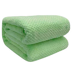 Плед покривало 200×150см, Зелений / Покривало на ліжко / Плед на ліжко / Плед двоспальний