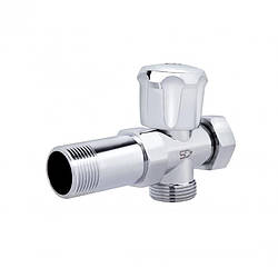 Кран шаровий SD Plus приладний з подовжувачем 3/4" ННВ SD183W20, латунь, хромоване покриття, артикул SD00005691