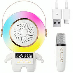 Портативна Bluetooth колонка з мікрофоном USB, SD, FM, X66-1 / Бездротова колонка блютуз / Дитяче караоке