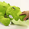 Дитяча м'яка іграшка "Крокодил" 160 см, Зелений / Плюшева іграшка для дітей / Іграшка подушка, фото 8