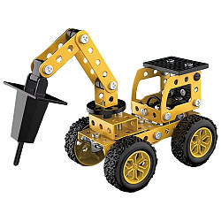 Металевий конструктор дитячий 15см, 114 деталей, YK667 / Залізний конструктор / Конструктор скрутка