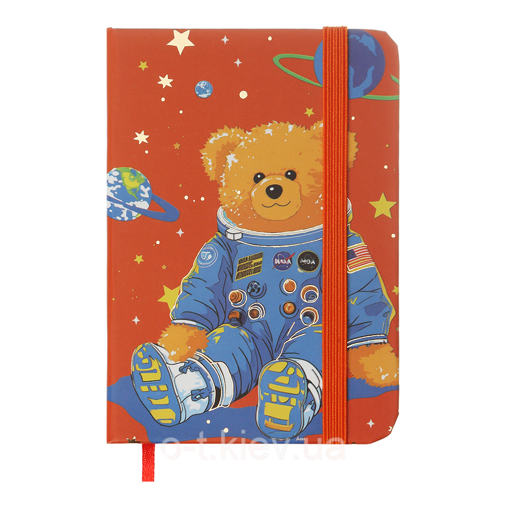 Книжка записна BEAR на гумці, А7, 80 арк., клітинка., KIDS LINE ZB.117103, фото 1