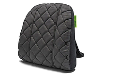 Автомобільний підголівник AMF 004-3 225х245х60 з екошкіри чорний