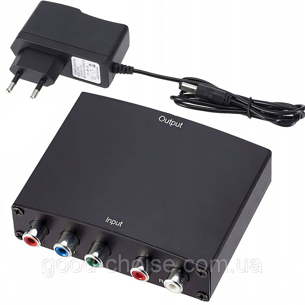 Конвертер HDMI-3RCA / Перехідник hdmi тюльпан / Адаптер перехідник тюльпан / Аудіо відео перехідник