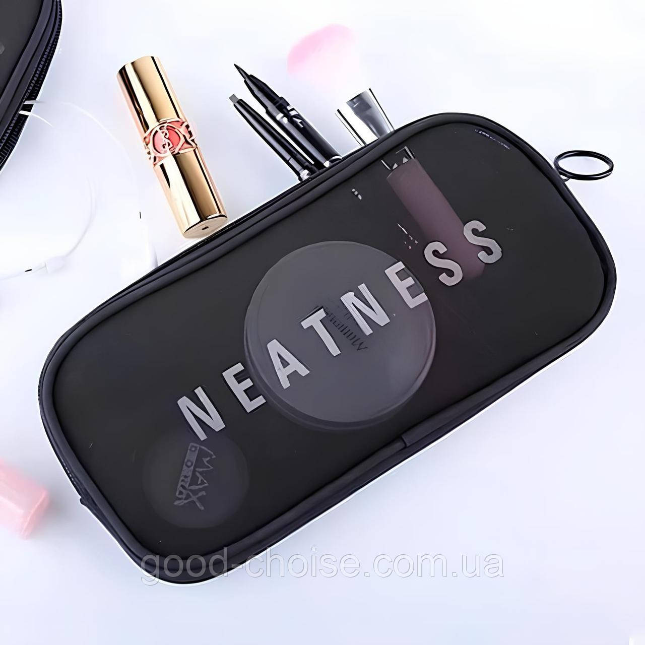 Дорожня косметичка прозора (22×11×2см), XL-1015 / Косметичка для подорожей / Косметичка жіноча, фото 1